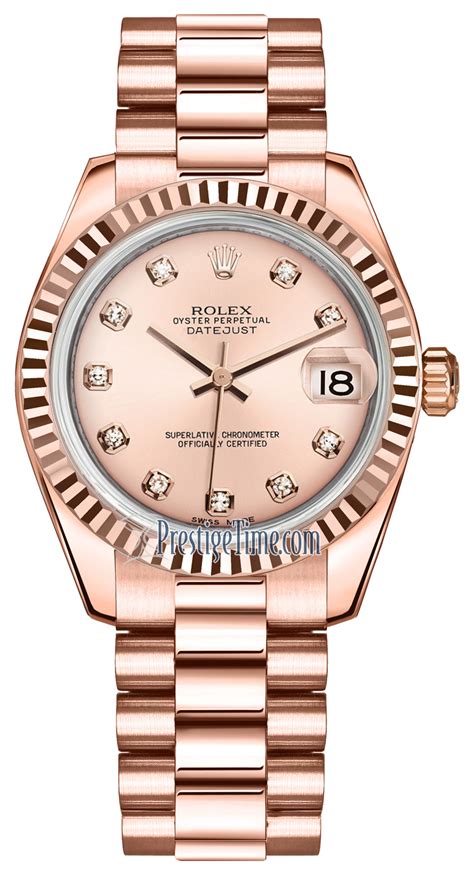 rolex datejust president rose gold|rolex datejust 31mm everose gold.